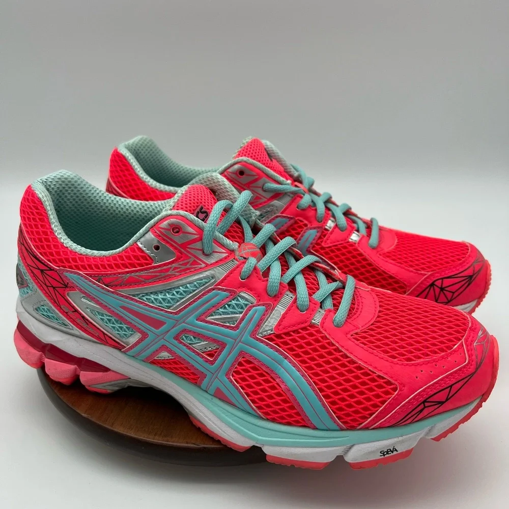 Asics GT-1000 T4K8N Hot Pink/Blue Running Sneakers Women’s Shoe Sz. 9.5 - Picture 1 of 8